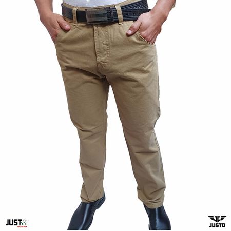 PANTALON DRILL PARA HOMBRE - GUINDA JUST