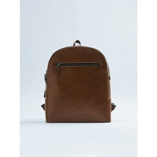 Mochila Zara Men Minimal Backpack Marron plazaVea Supermercado