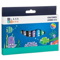 Crayones Jumbo CLASS&WORK Paquete 12un