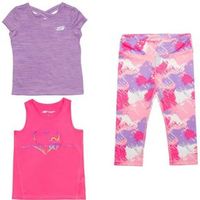 Conjunto Skechers 3 Piezas Leggin BVD y Polo Niña