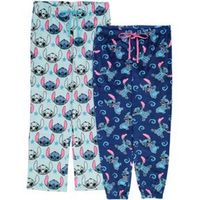 Pantalones de Dormir Suaves Mujer Disney Stitch Packx2