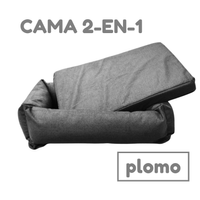 Cama Para Perro Ortopedica 2 En 1 Talla 4 79x46 Cm Plomo