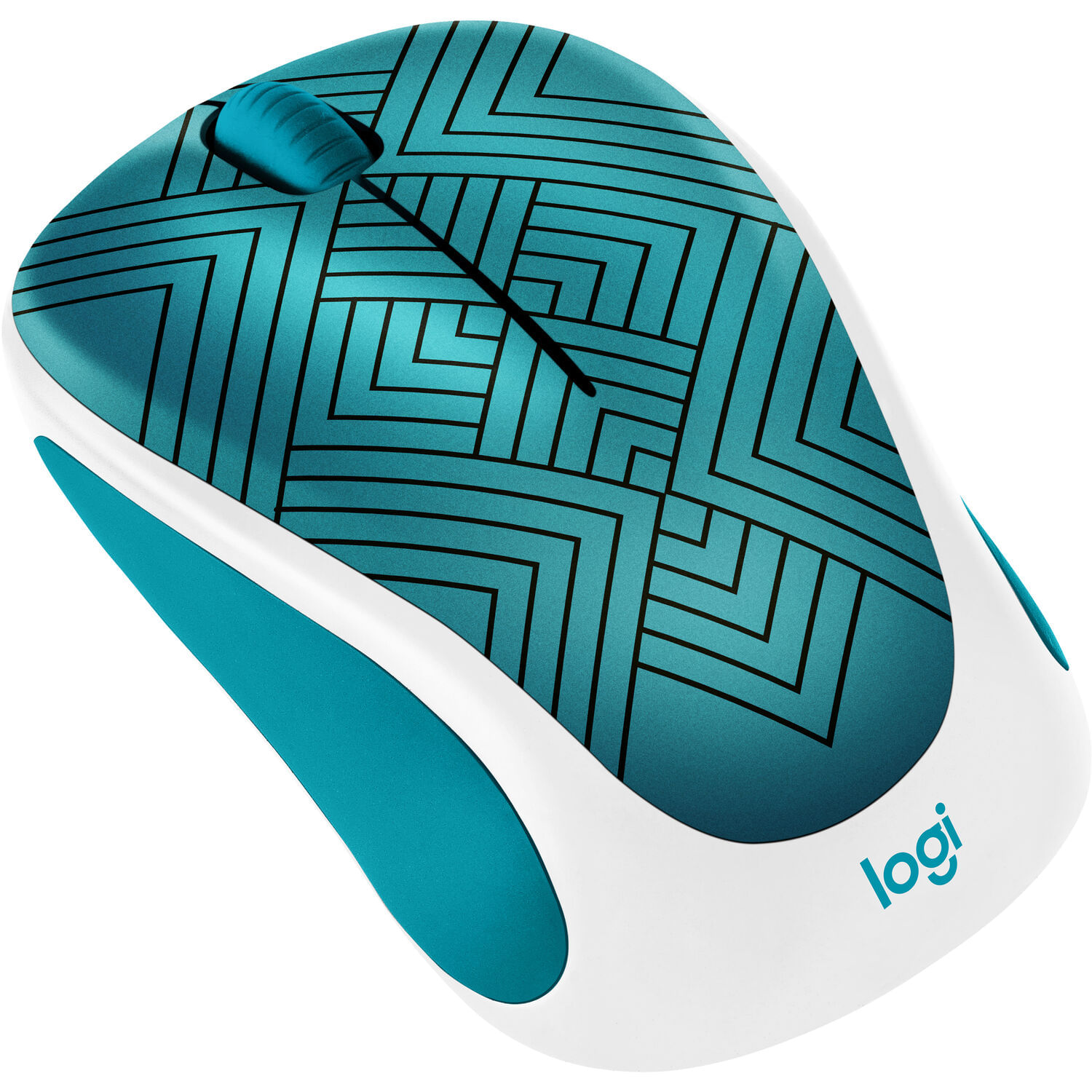 Mouse Inalámbrico Logitech Design Collection Teal Maze