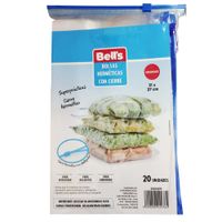 Bolsas Hermética con Cierre BELL'S G Paquete 20un