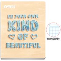 Cuaderno COLLEGE Cuadriculado Trendy Girl 80 Hojas