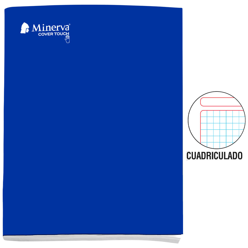 Cuaderno MINERVA Cuadriculado Cover Touch 80 Hojas