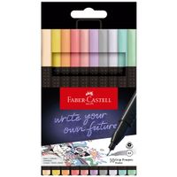 Marcador FABER CASTELL Finepen Pastel CTN Blíster 10un
