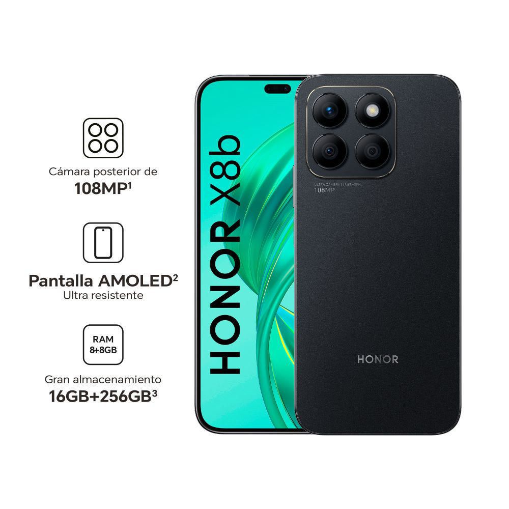 Celular Honor X8B 6.7"" 8GB RAM 256GB Negro