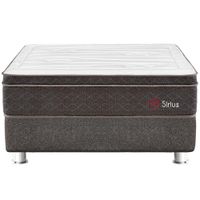 Cama Box Tarima FORLI Sirius Pocket 2 Plazas + 2 Almohadas Viscoelásticas + Protector