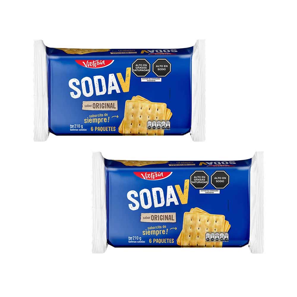 Pack Galletas de Soda SODA V Paquete 6un x 2un