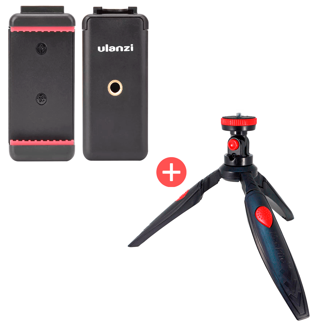 Adaptador Celular A Trípode Ulanzi St-07 + Trípode Multifuncional 21cm