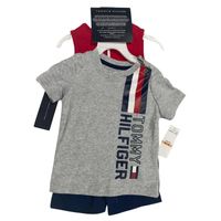 Conjunto Packx3 Body Polo y Short Tommy Hilfiger para niño