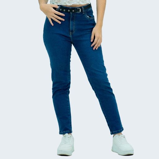 Jeans Mom Fit Cintura Mujer Salsa Jeans Salma Supermercado