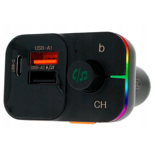 Transmisor FM Bluetooth MP3 para coche con cargador 25W negro XO BCC09 