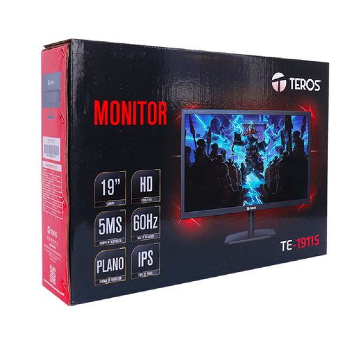 MONITOR TEROS 19 PULGADAS, LED, 60HZ, PUERTO VGA, HDMI Y VGA