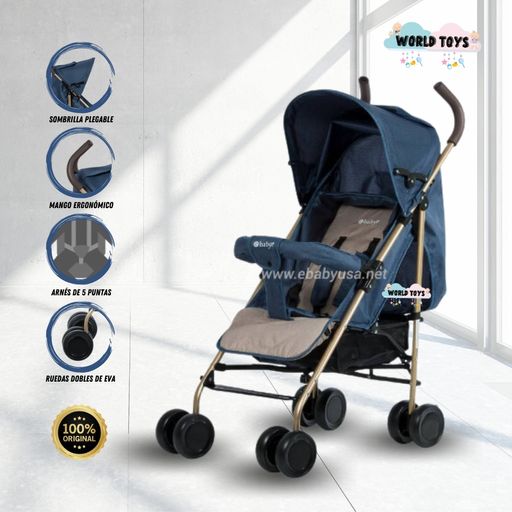 Coche Para Bebe Baston Travis Rosado Ebaby