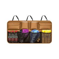 Organizador para Auto Asiento Maletera Impermeable Marrón