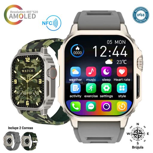 Smartwatch Reloj Inteligente Nfc Juego Llamadas Ios Android