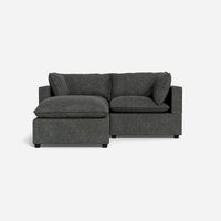 Sofa 2 cuerpos Rennes Banqueta Gris Oscuro