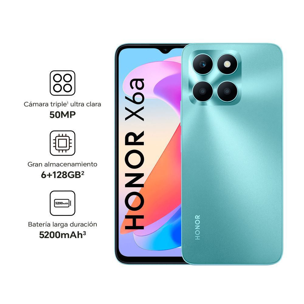 Celular Honor  X6A 6.56"" 4GB RAM 128GB  Cyan Lake