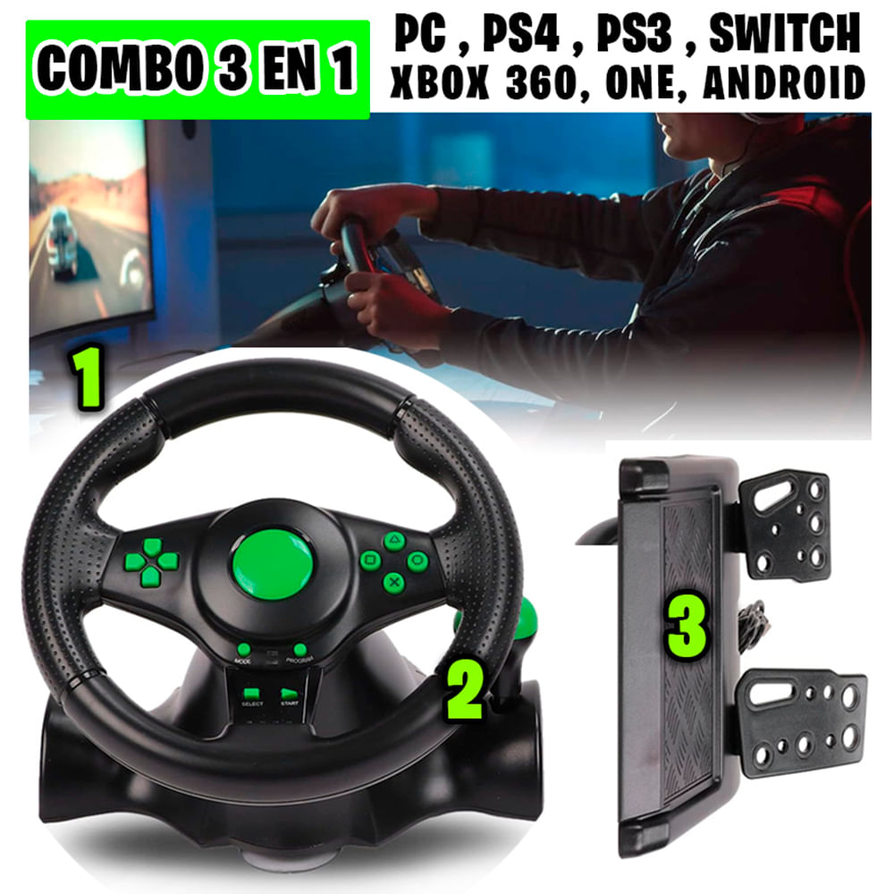 Timon Gamer con Pedal y Palanca para PC PS4 PS3 Switch | plazaVea ...