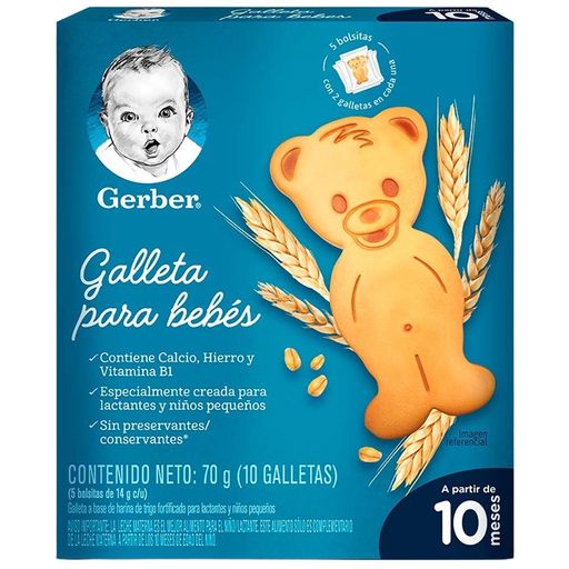 Galletas para bebés GERBER, Desde 10 meses