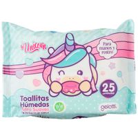 Toallitas Húmedas GELATTI Unicorn Bolsa 25un