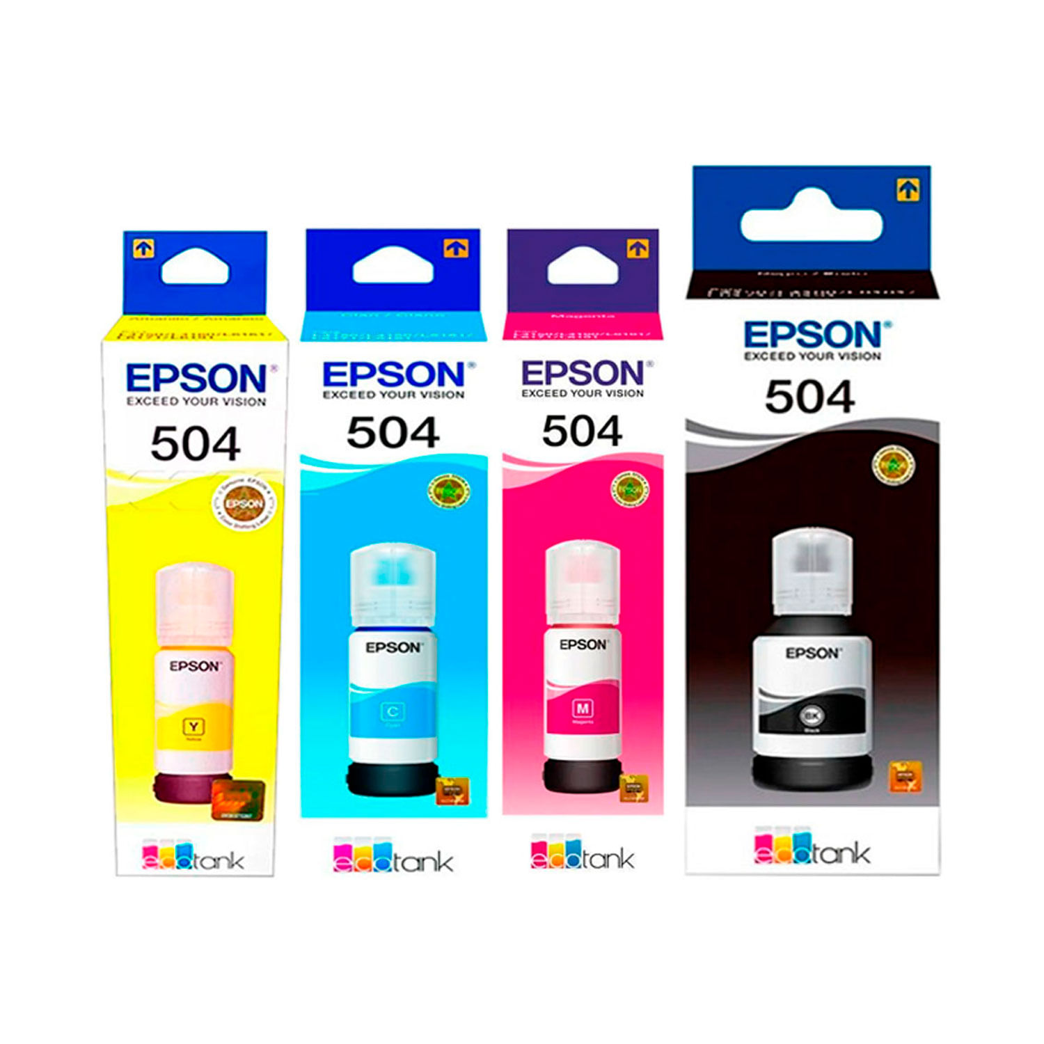 Pack de Tinta Epson T504 Negro Cyan Magenta Yellow Original