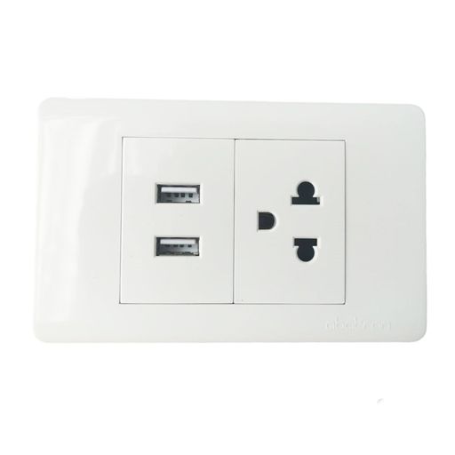 Enchufe Pared 220v. Usb Doble , Interruptor - Generico