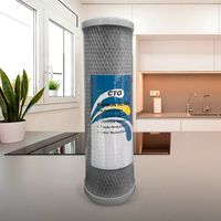 Filtro de repuesto de Purificador de agua Malla Carbon activado  CTO de 10""x2.5""