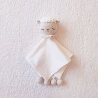 Manta de Apego Muñeco de Compañía para Bebés BE CRAFTY Oveja Perla Algodón Antialérgico