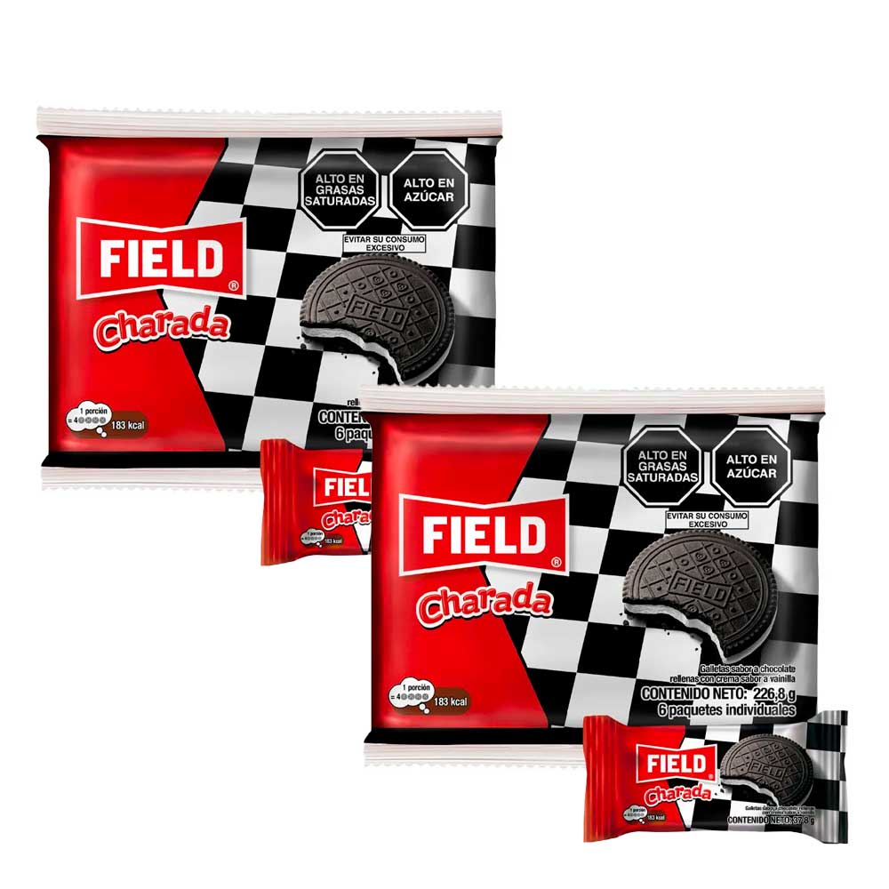 Pack Galletas FIELD Charada Sixpack Paquete 226.8g x 2un