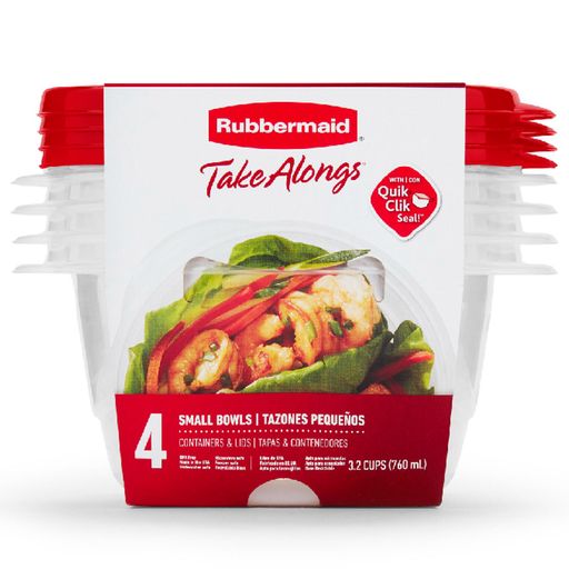 Taper Hermetico Rubbermaid Takelongs Set x 4 piezas 760ML - Promart