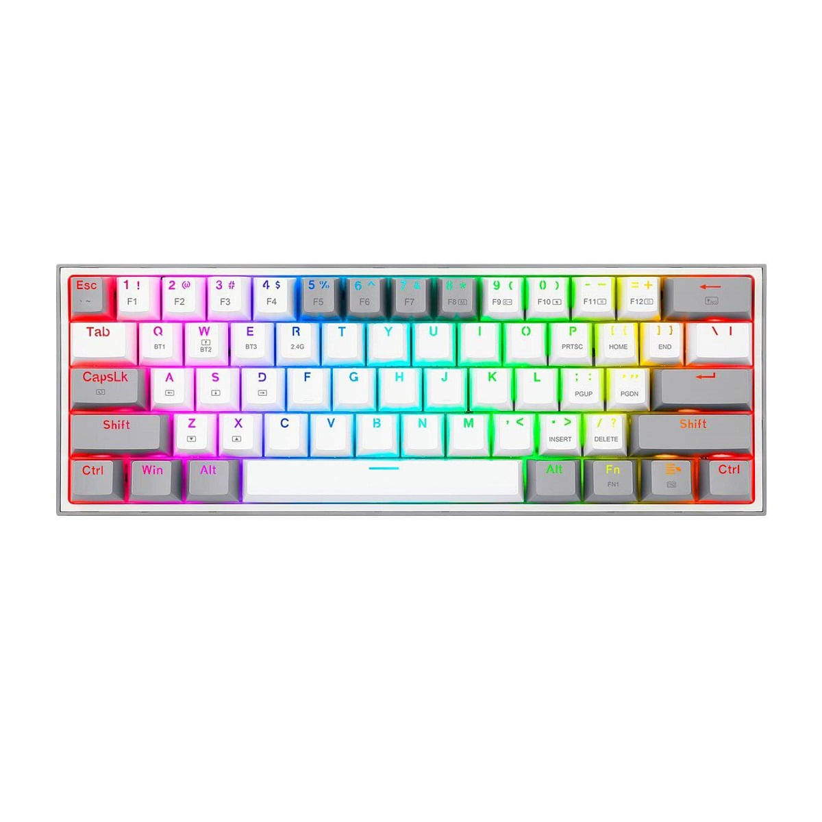 Teclado Redragon Fizz Pro K616 RGB Wireless Switch Red White-Grey Español