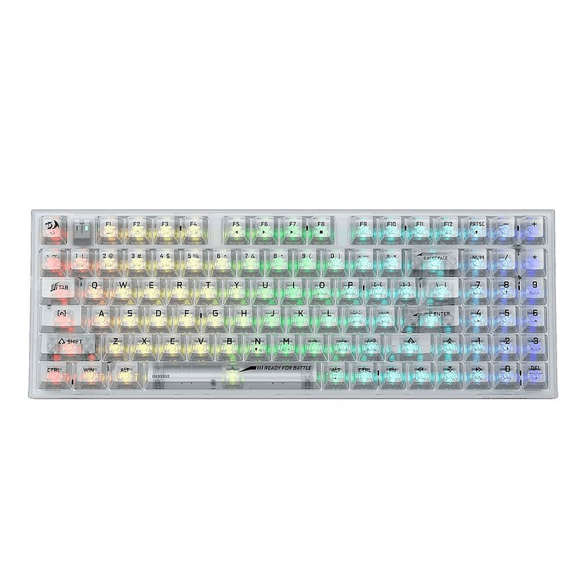 Teclado Redragon Pollux Pro K628CT Wireless Ice Silver Lineal