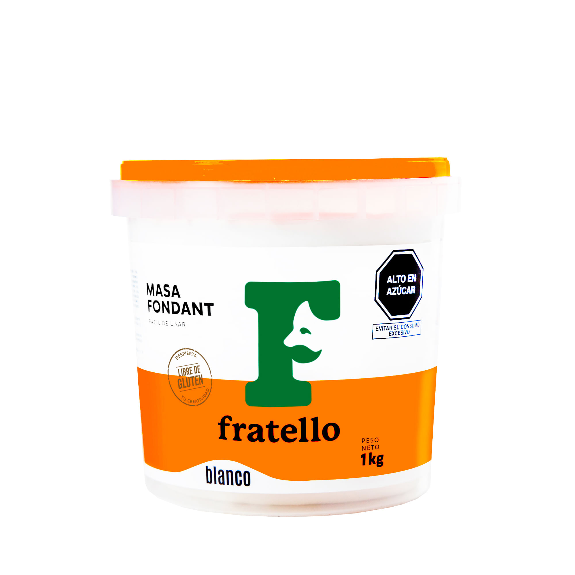 Masa Fondant FRATELLO Blanco Pote 1Kg