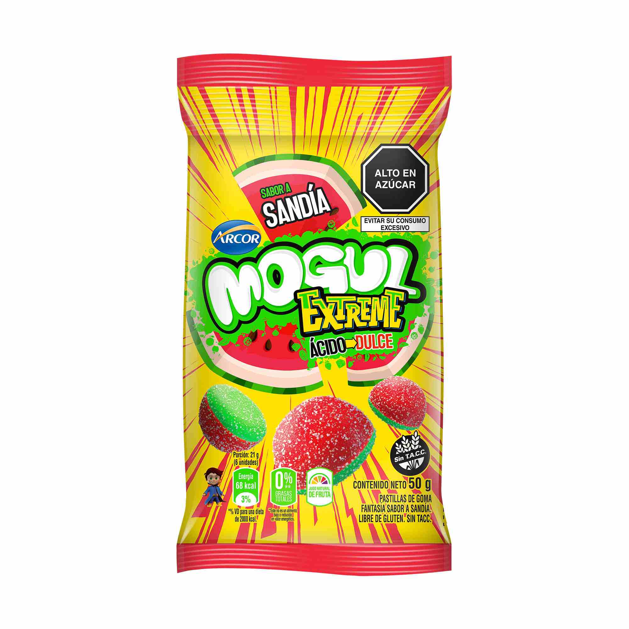 Gomitas MOGUL Sandía Extreme Bolsa 50g