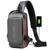 Morral Elegante Antirrobo Mochila con Candado de Hombre Trend 2024 Gris
