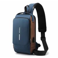 Morral Elegante Antirrobo Mochila con Candado de Hombre Trend 2024 Azul