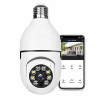 Foco Camara de Seguridad de 360° con Wifi Full HD para el Hogar Oficina Departamento