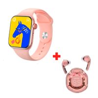 Pack Smartwatch i9 Pro max S + Audífonos Bluetooth Air39 Rosa