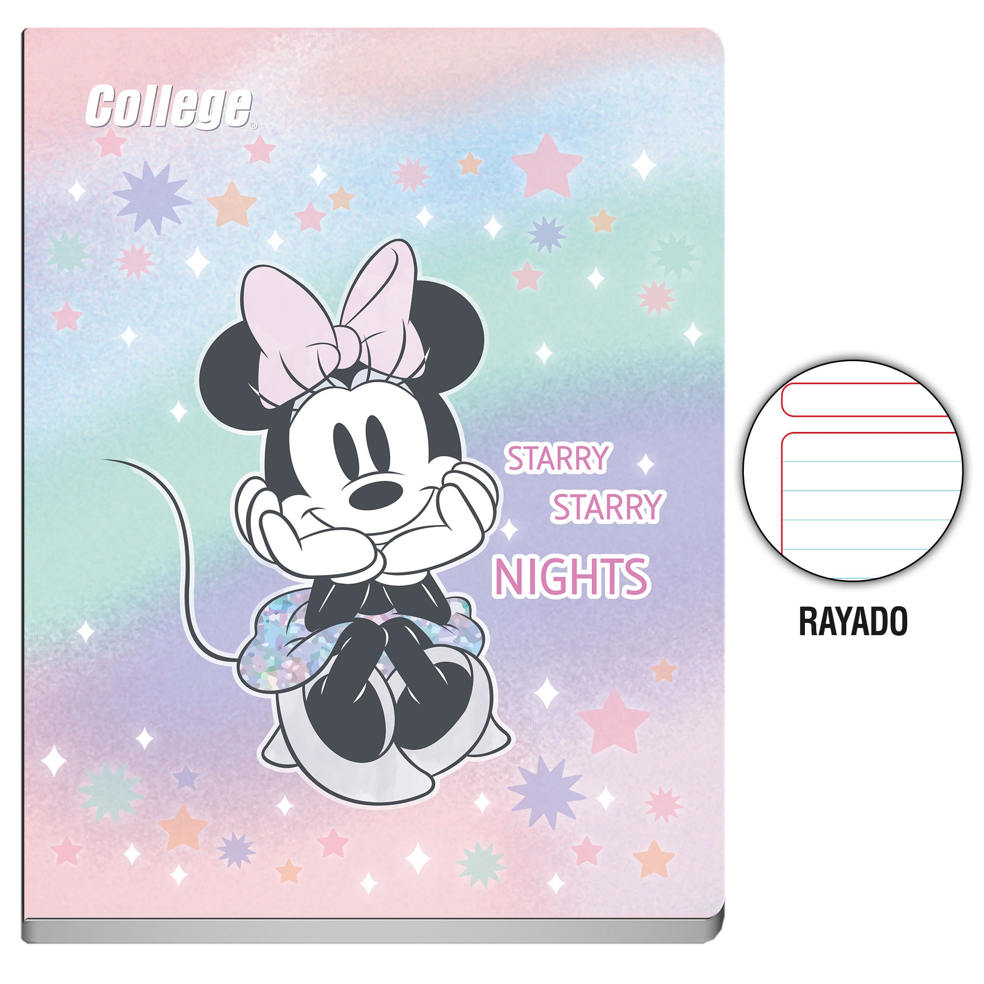 Cuaderno COLLEGE Rayado Disney 80 Hojas