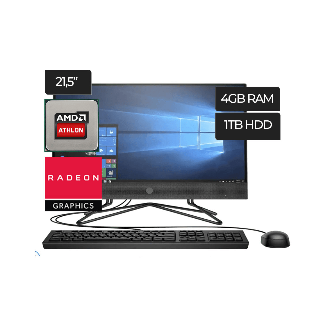 HP 205 G4 22 ALL IN ONE AMD ATHLON SILVER 3050U