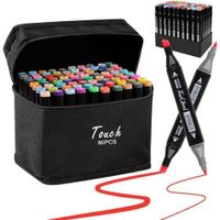 Plumones Touch Doble Punta 80 pz