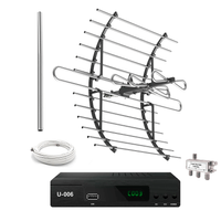 Sintonizador Decodificador Tdt Antena Exterior Splitter 3 Vías kit