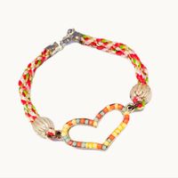 Pulsera Dije Corazón con Cordón Marialu Creaciones