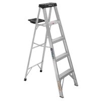 Escalera tijera 4 peldaños capacidad de carga 150 kg - truper