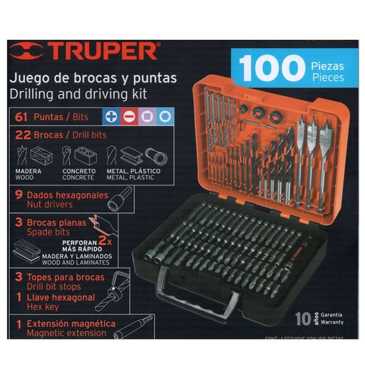 JUEGO PUNTAS 100 PZ - TRUPER