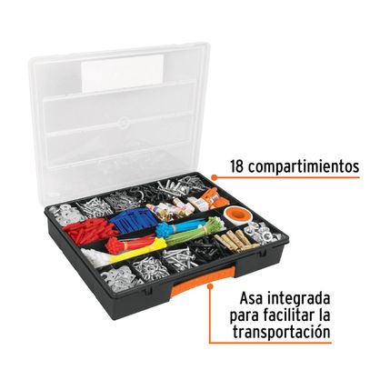 Caja Organizadora De Tornillos: Estuche Ajustable Para Componentes, Herramientas Y Piezas Pequeñas