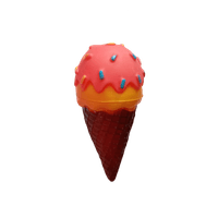 Juguete de Goma para Mascotas Perros Cono de Helado con Sonido